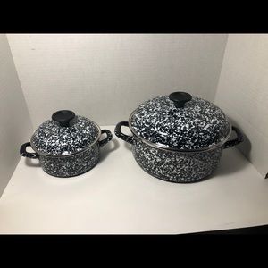Chefs Atelier Speckled 4 Qt & 1.6 Qt Cooking Pots